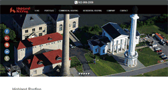 Desktop Screenshot of highlandroofing.com